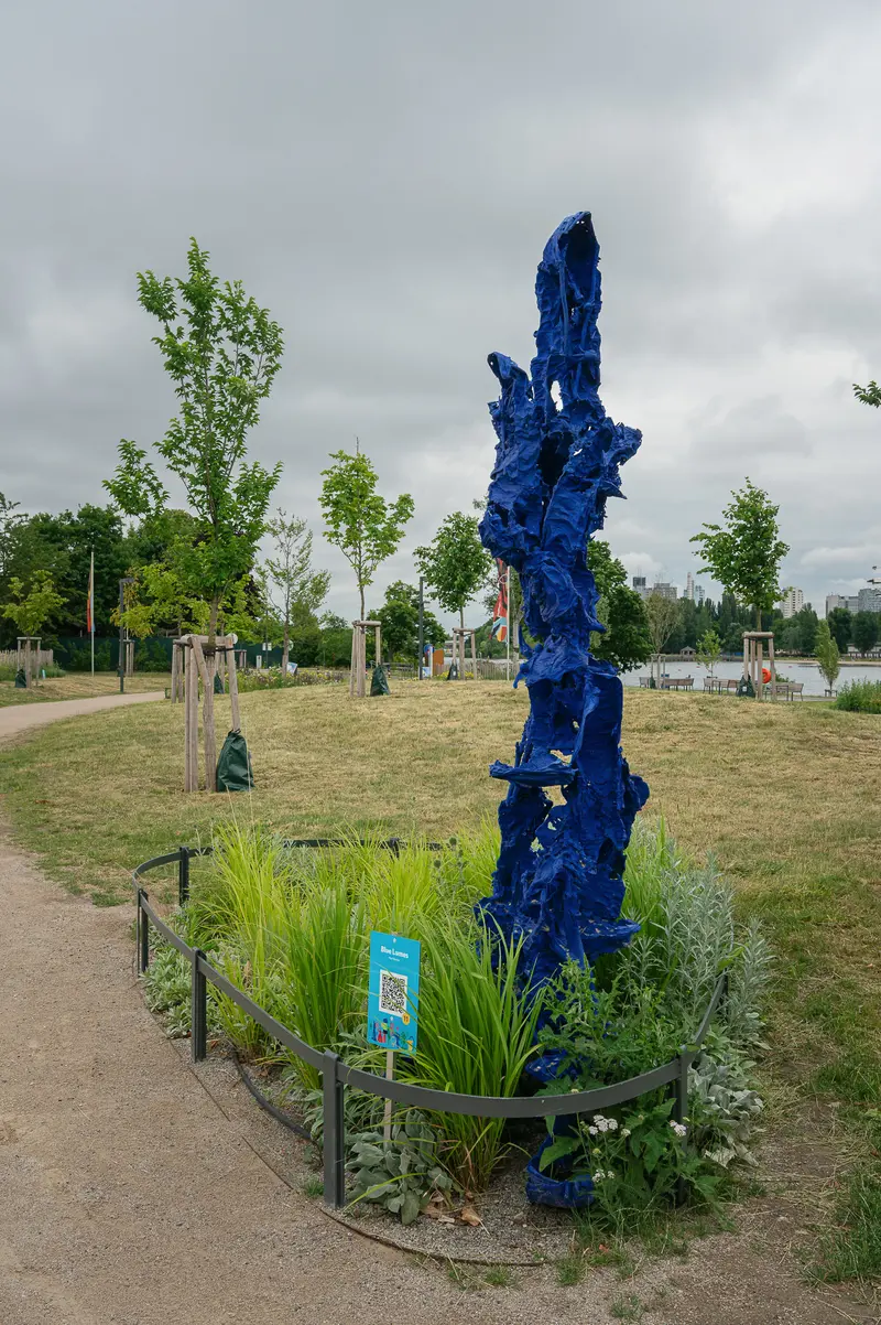 "Blue Lumes" by Karl Karner at Bank Austria Park, Vienna