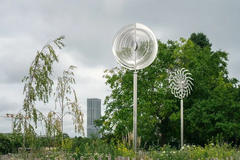 Kinetic Wind Sculptures at Bank Austria Park, Vienna-Floridsdorf