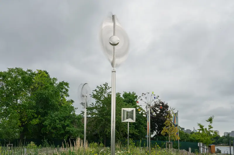 Contemporary Public Park Infrastructure, Bank Austria Park, Vienna-Floridsdorf