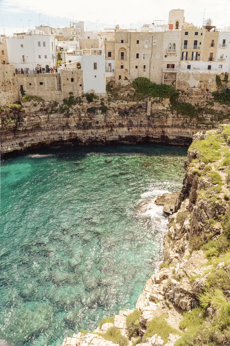 Polignano a Mare Cliffside Town with Turquoise Adriatic Waters