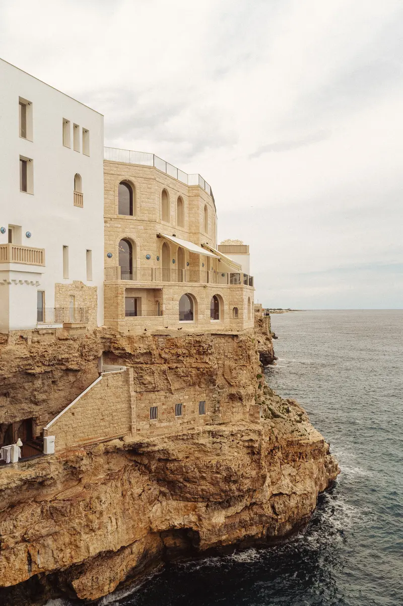 Clifftop Residential Building Overlooking Mediterranean Sea