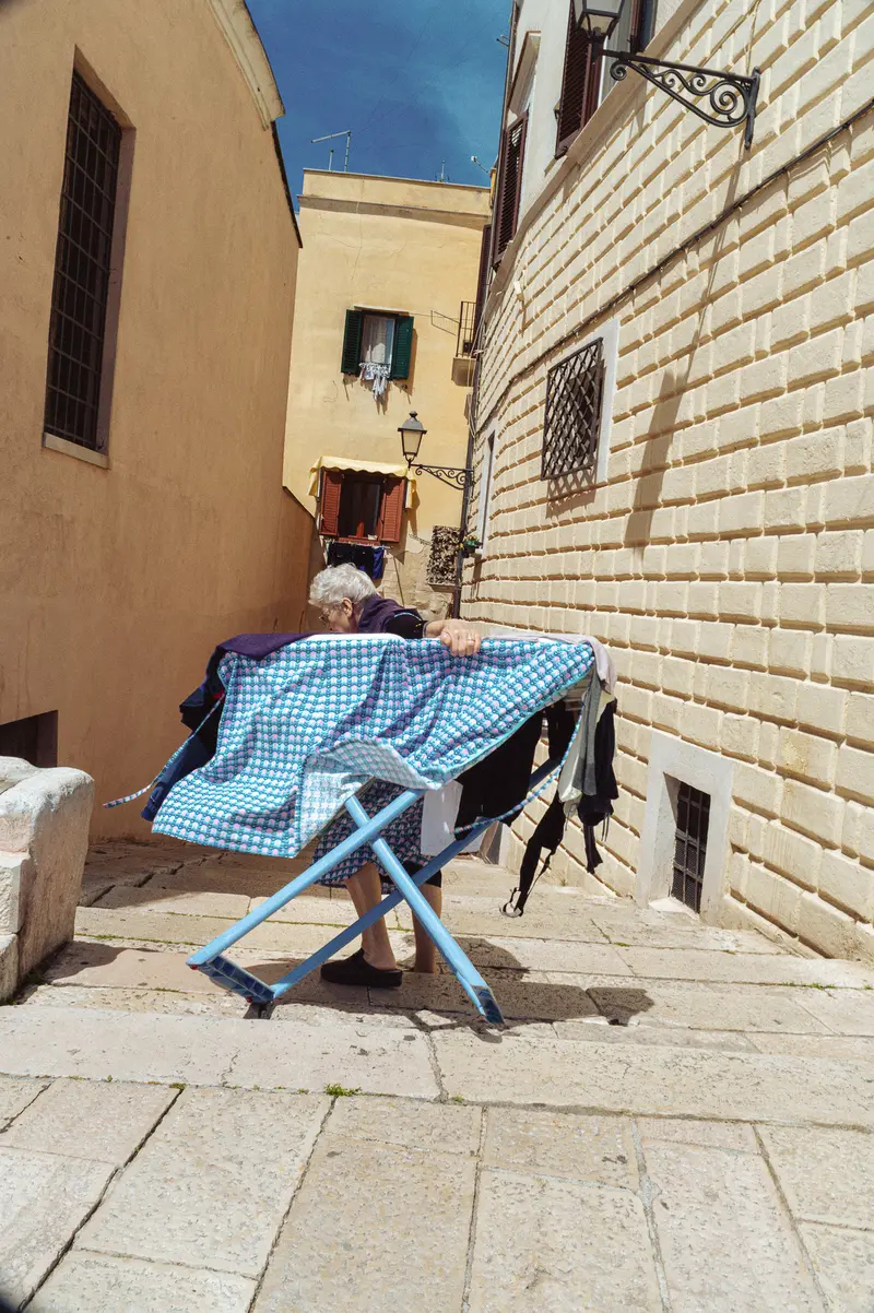 Laundry Day in Historic Mediterranean Alleyway