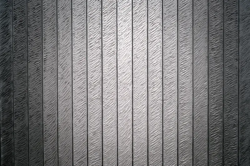 Vertical Metal Corrugated Surface with Linear Texture Pattern