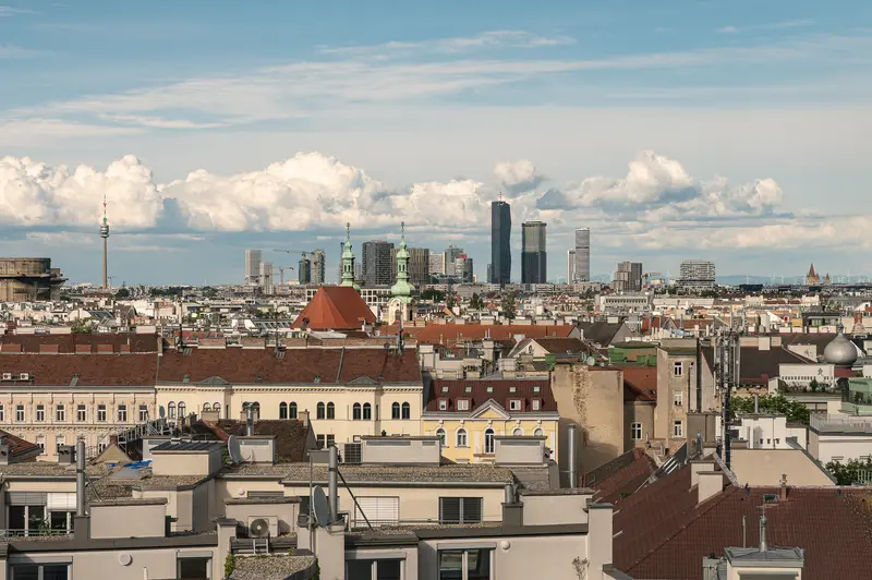 Vienna Skyline View from Palais Chotek During IgersWalk Photo Meetup