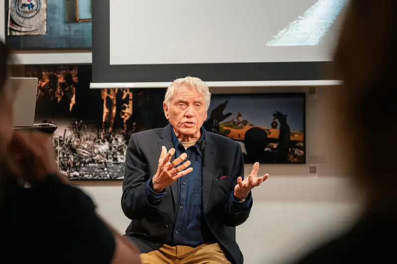 Sir Don McCullin Speaking at Leica Gallery Vienna Book Signing Event