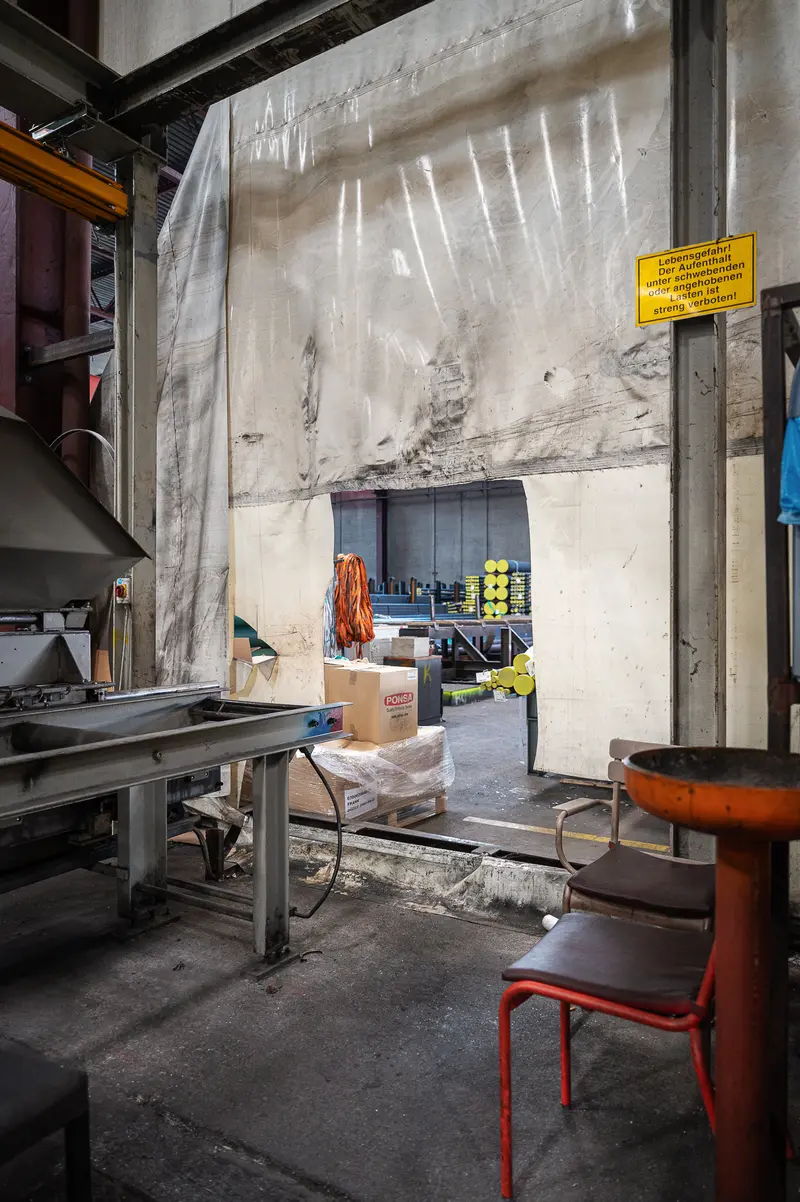 Industrial Passage Between Warehouse Zones at Frankstahl Guntramsdorf