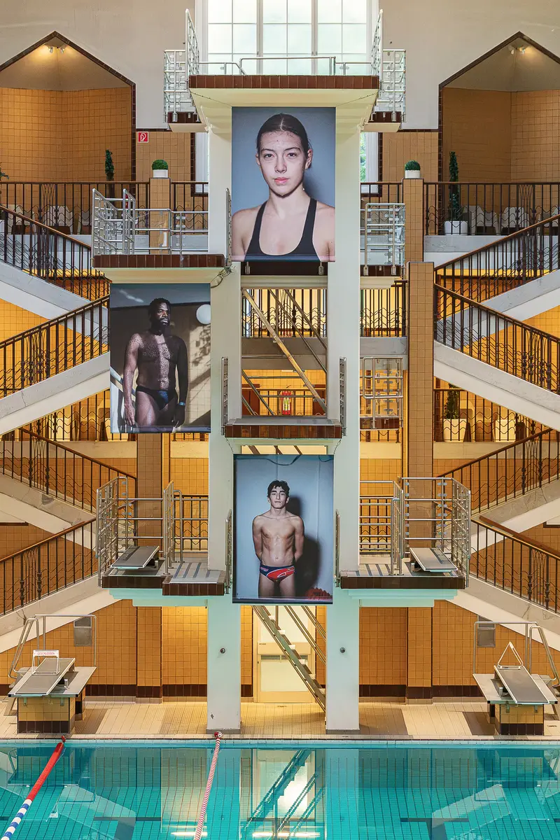 Michael Rathmayr Exhibition Portraits on Amalienbad Diving Tower