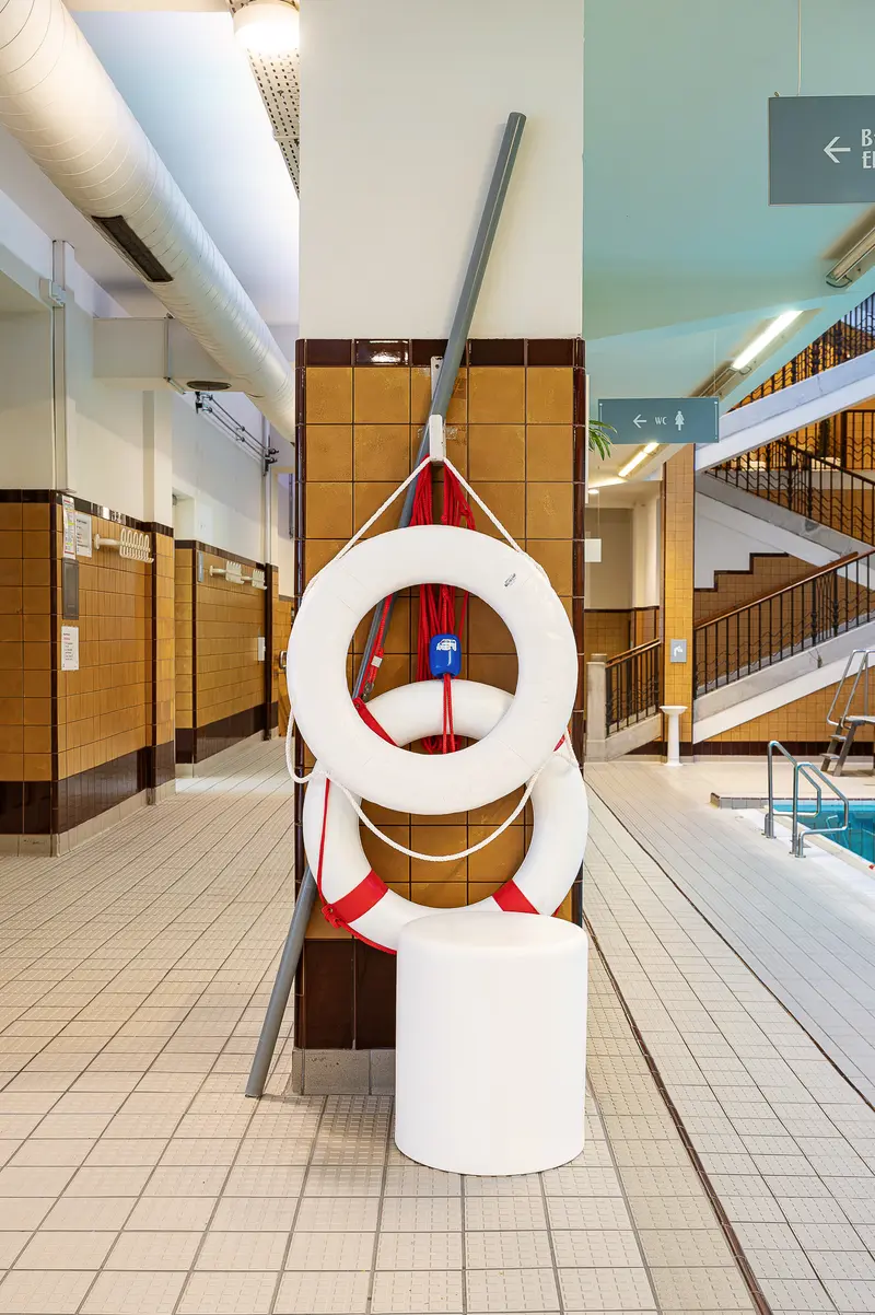 Life Rings and Poolside Interior of the Amalienbad, Vienna
