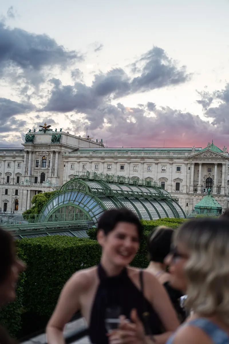 Outdoor Event at Dusk with Hofburg Palace Backdrop, Vienna