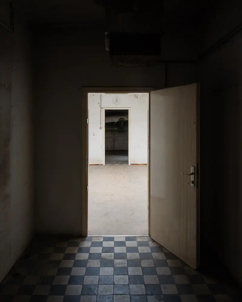 Open Door and Chequered Tile Floor Inside Glanzstoff St. Pölten, Open House 2026