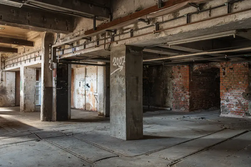 Concrete Hall with "2007" Marking, Glanzstoff St. Pölten Open House 2026