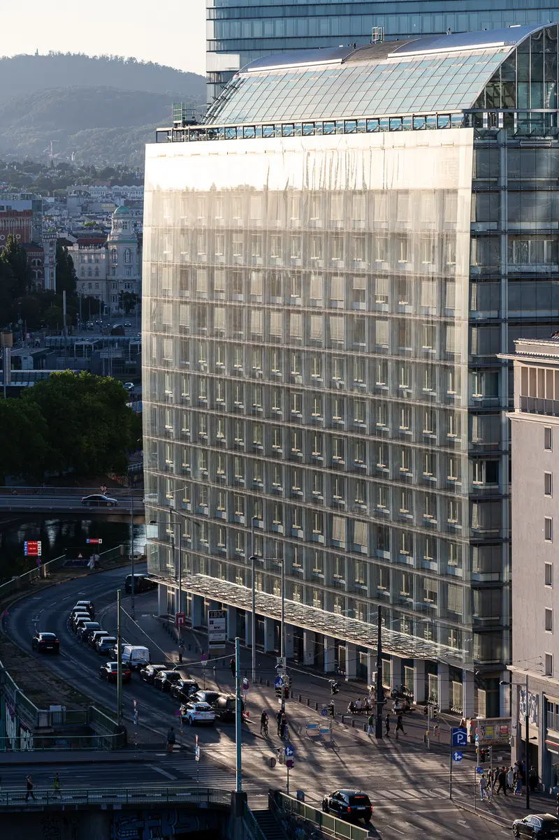 Vienna Donaukanal High-Rise on Total Solar Eclipse Day, 12 August 2026