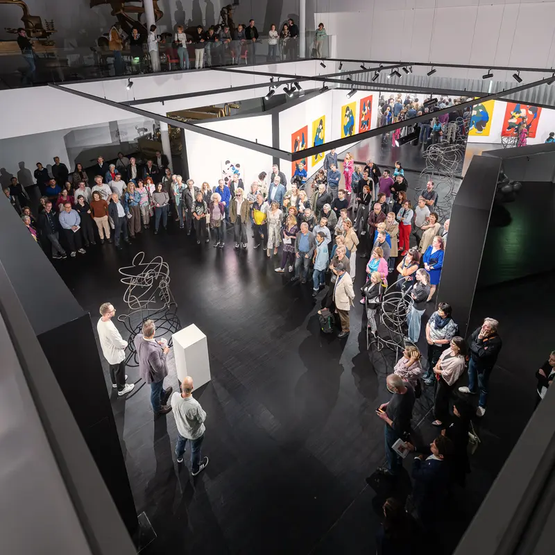 Opening speeches at Marko Sajn "Becoming One" exhibition, STRABAG Art Site Vienna