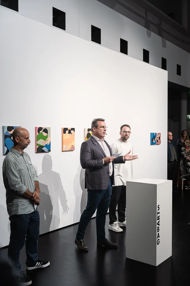 Sebastian Haselsteiner Opens Marko Sajn "Becoming One" Exhibition at Strabag Art Site